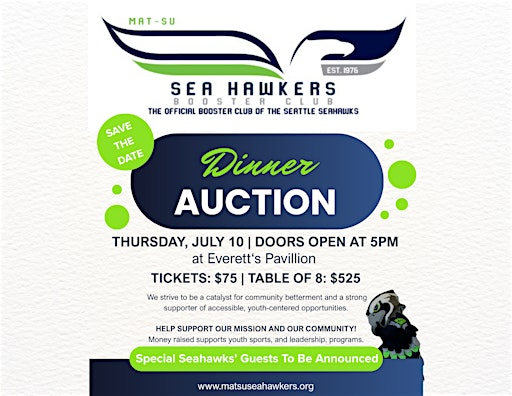 Mat-Su Sea Hawkers' Dinner & Auction | Everett's