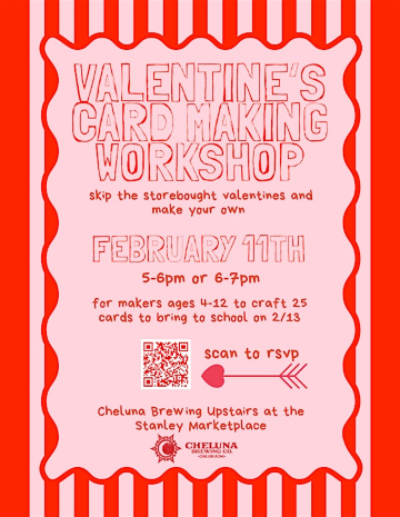 Valentine's Card Making Workshop | Cheluna Brewing Company