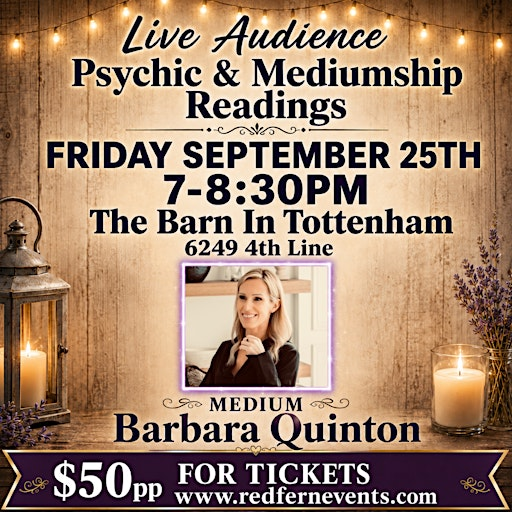 Live Audience Psychic & Mediumship Readings | 6249 4th Line