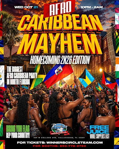 AFRO-CARRIBEAN MAYHEM | HOMECOMING EDITION | Potbelly's