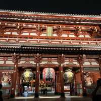 【東京】夜の浅草寺