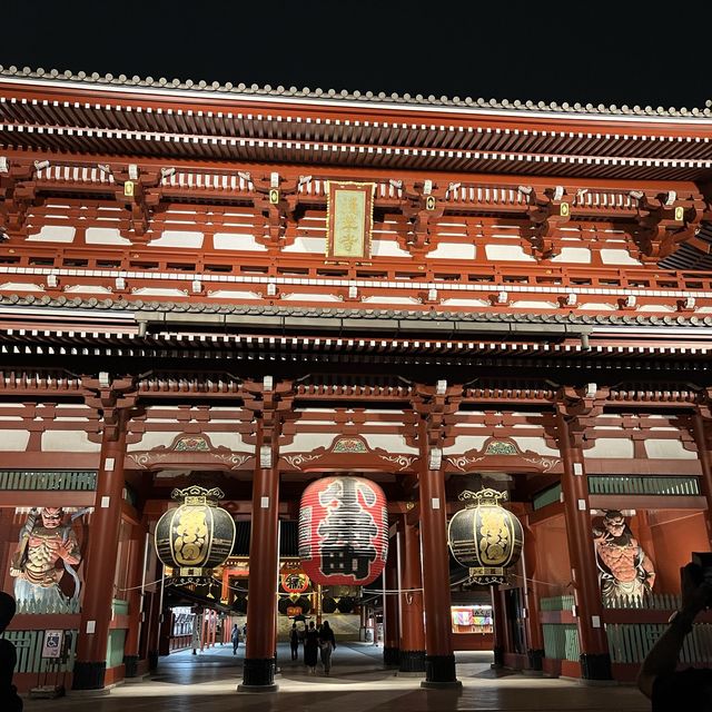 【東京】夜の浅草寺