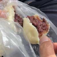 찐빵과 사진도 찍고 먹고 