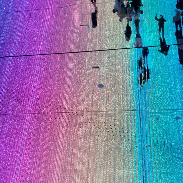 dancing in a kaleidoscope of lights 