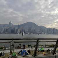 A Fantastic sunset at West Kowloon park 