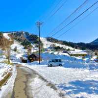 真冬の万座温泉