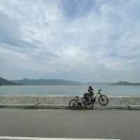 沙田凱悅酒店踩埋單車的staycation