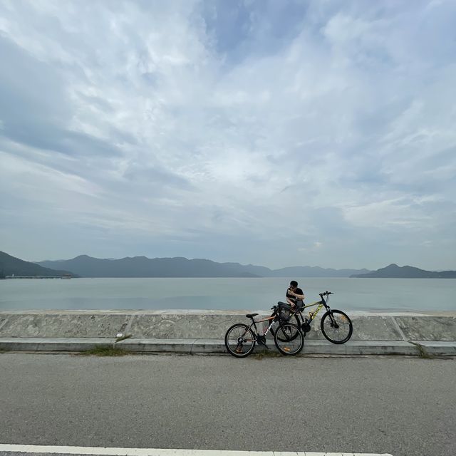 沙田凱悅酒店踩埋單車的staycation