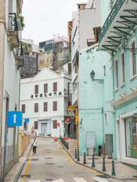 One day, walk 20,000 steps! These Portuguese-style streets in Macau are worth it.