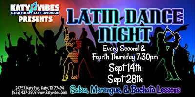 LATIN DANCE NIGHT at Katy Vibes! (Katy) | Katy Vibes