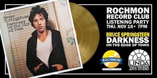 Rochmon Record Club -Listening Party - Bruce Springsteen | The Linda WAMC's Performing Arts Studio