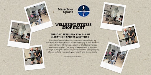 Marathon Sports Westford Wellbeing Fitness Shop Night | 160 Littleton Rd