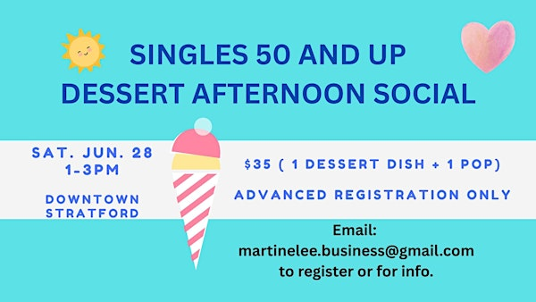 Singles ages 50 and up - dessert social in Stratford | Chucks Roadhouse Bar & Grill