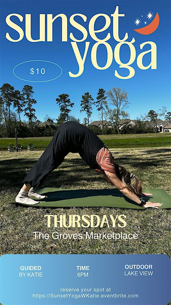 Sunset Yoga with Katie | The Groves Marketplace