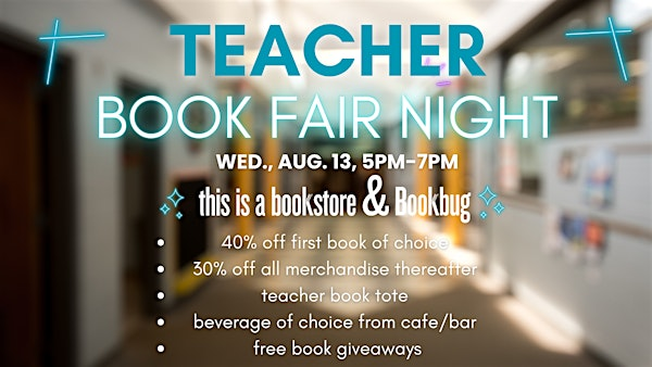 TEACHER BOOK FAIR NIGHT | Bookbug & this is a bookstore