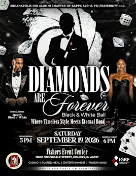 Diamonds Are Forever The Black and White Ball | Fishers Event Center