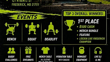 LOCKIN LIVE FREDERICK - Fitness Event & Competition | Baker Park Bandshell