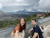 Cafe with stunning view of Mount Batur