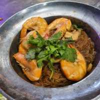 Thai food in a garden