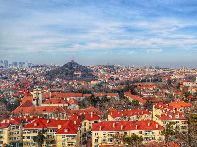 칭다오의 유럽같은 풍경을 만끽하러 간 소어산 공원