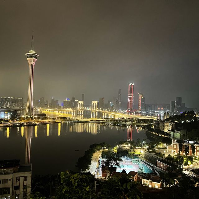 Macau tower seen from Penha hill