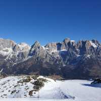 On the top of the world or at least the alps 