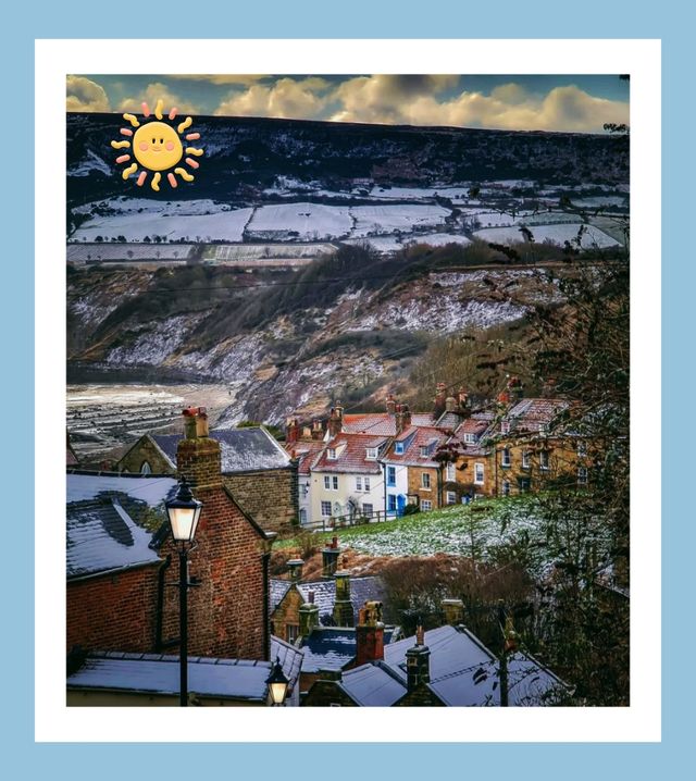 🇬🇧Winter atmosphere ❄️ in a small town in Yorkshire, England ~ 🕊️