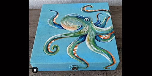 Wooden Octopus Box Paint Night | Stormhouse Brewing