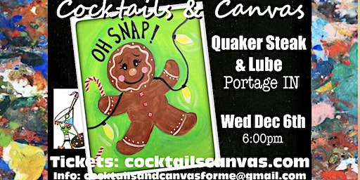 "Oh Snap" Cocktails and Canvas Christmas Painting Art Event | Quaker Steak & Lube