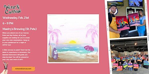 St. Pete Paint Party – Pink Paradise | Mastry's Brewing Co