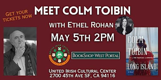 Meet Colm Toibin: Bestselling Irish Author | United Irish Cultural Center