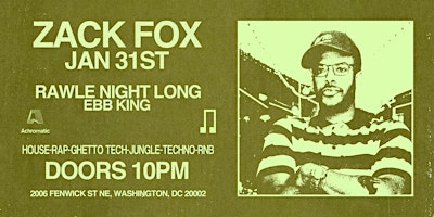 Nü Androids and Achromatic present: Zack Fox [DJ Set] | Culture