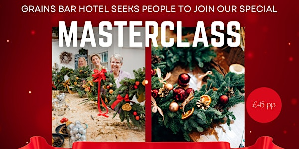 Christmas Wreath Making with food | Grains Bar Hotel