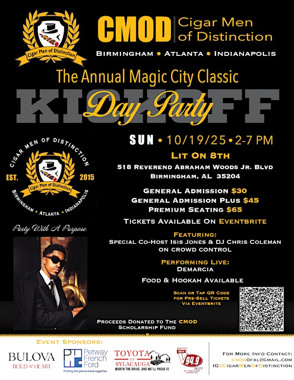 Official Magic City Classic Kickoff Hosted by Cigar Men of Distinction | Lit