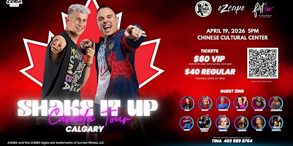 Zumba Masterclass with ZJs Seluco and Jonathan | Calgary Chinese Cultural Centre