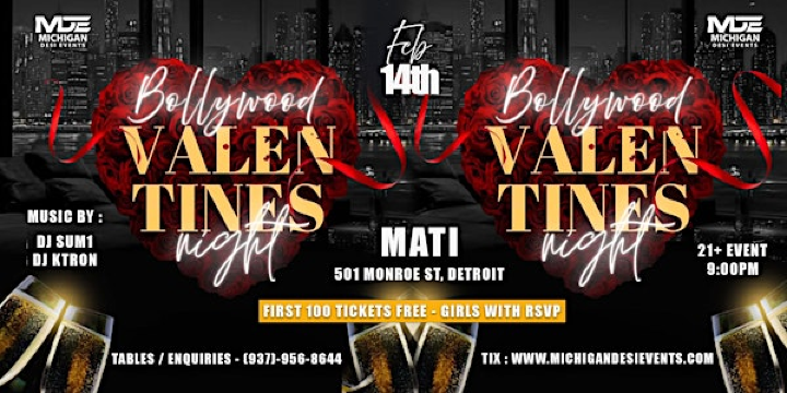 BOLLYWOOD VALENTINE’S NIGHT – DETROIT | MATI