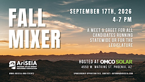 AriSEIA Candidate Meet and Greet 2026 | OMCO Solar