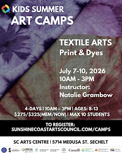 Summer Art Camps: Textile + Fibre | Sunshine Coast Arts Council