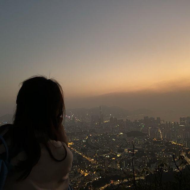 健康遊獅子山下的夕陽