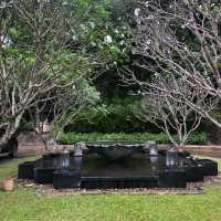 beautiful resort in a lush jungle 