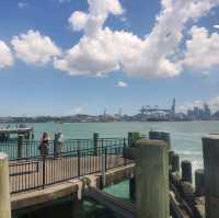 Scenic Ferry Route from Devonport Wharf to Auckland