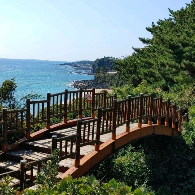 제주도 서귀포에 있는 중문색달 해수욕장을 가보자