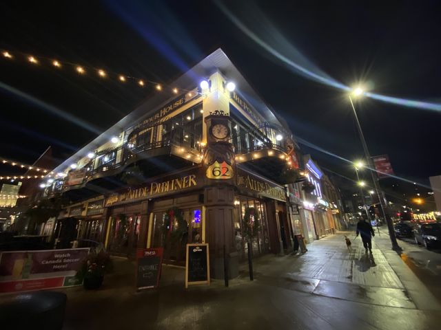 Byward Market at night in Ottawa