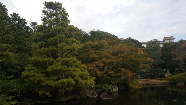 Wonderful garden by Himeji Castle, Koko-en