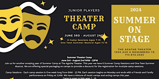 Theater Camp Session 1: Camp Rock and Roll - Music Camp - June 3rd - 7th | Creative Learning Society - Dinner Theater and Team Building