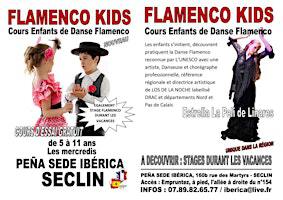 FLAMENCOKIDS Cours de danse Flamenco enfants Ibérica SECLIN Hauts de France | Peña Sede Ibérica