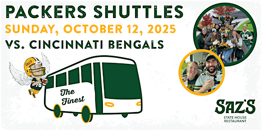 Saz's Shuttle to Lambeau - Green Bay Packers v. Cincinnati Bengals 10.12.25 | Saz's State House