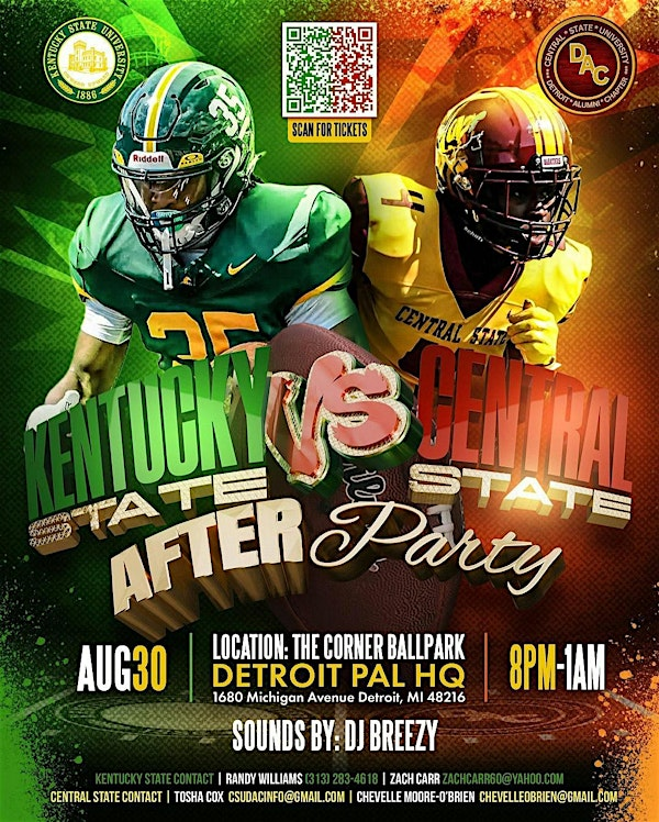 CSU vs KSU Afterparty | The Corner Ballpark - Detroit PAL HQ