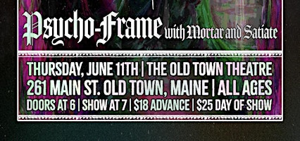 Psycho-Frame @ The Old Town Theatre | The Old Town Theatre