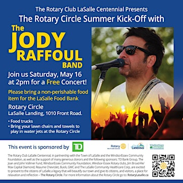 Rotary Circle Summer Kick-Off with the Jody Raffoul Band | 1010 Front Rd